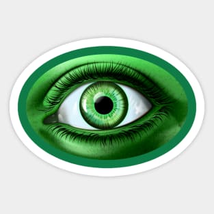 Sexy Green Eye Sticker